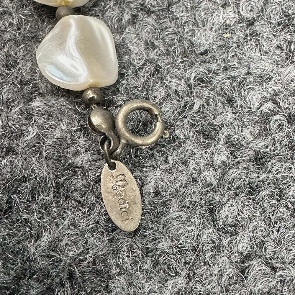 Vintage Medici Abalone Shell Single Strand Necklace Estate